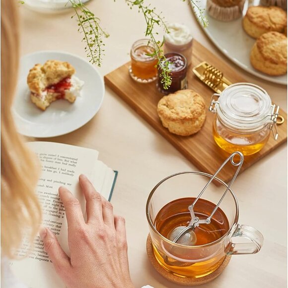 Clear Glass Tea Cups Coffee Cups IKEA Set Of 4 - Picture 1 of 8